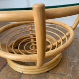 Rattan coffee table