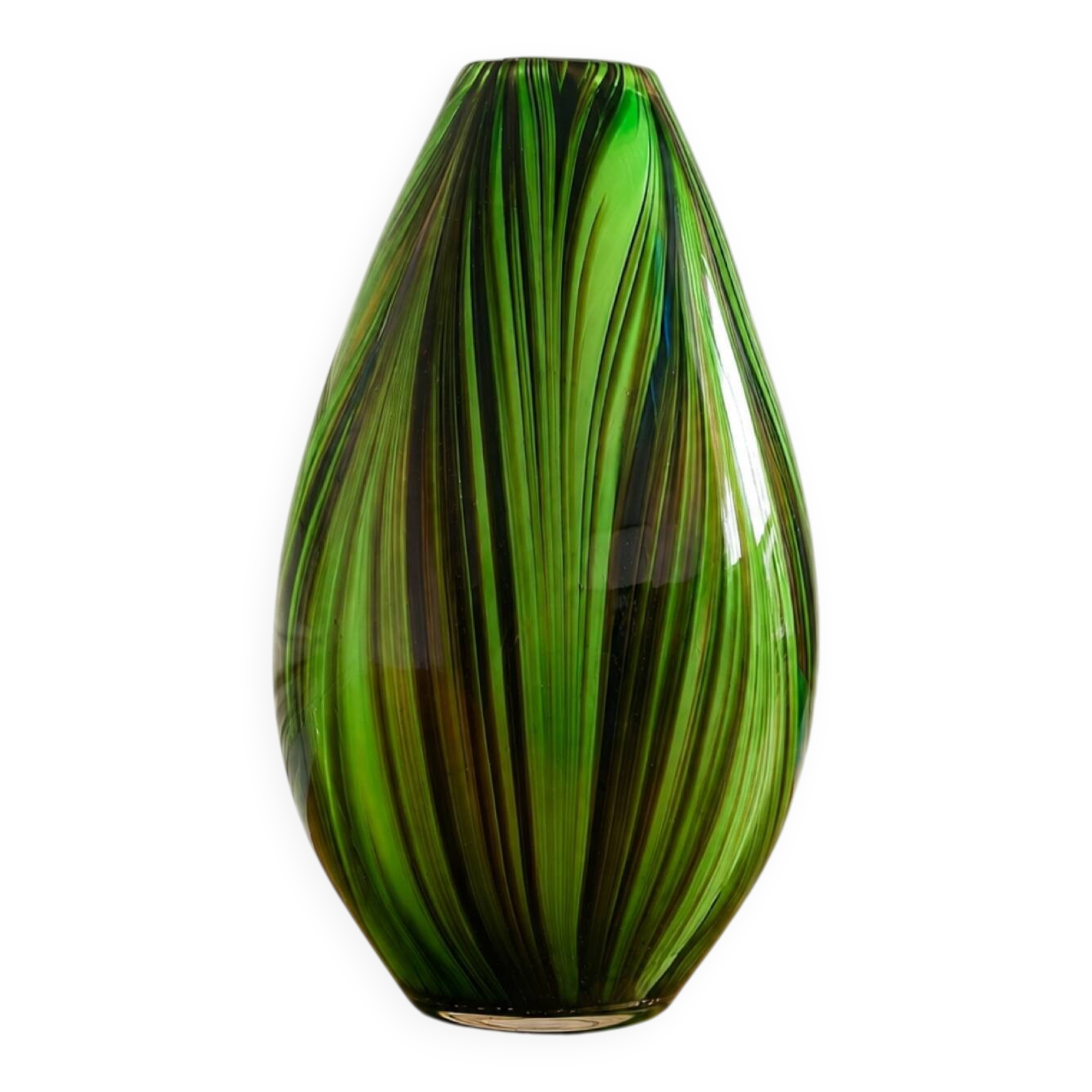 Grand vase en verre murano missoni