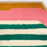 Authentic wool Berber rug, square size 2.5/2.5m.