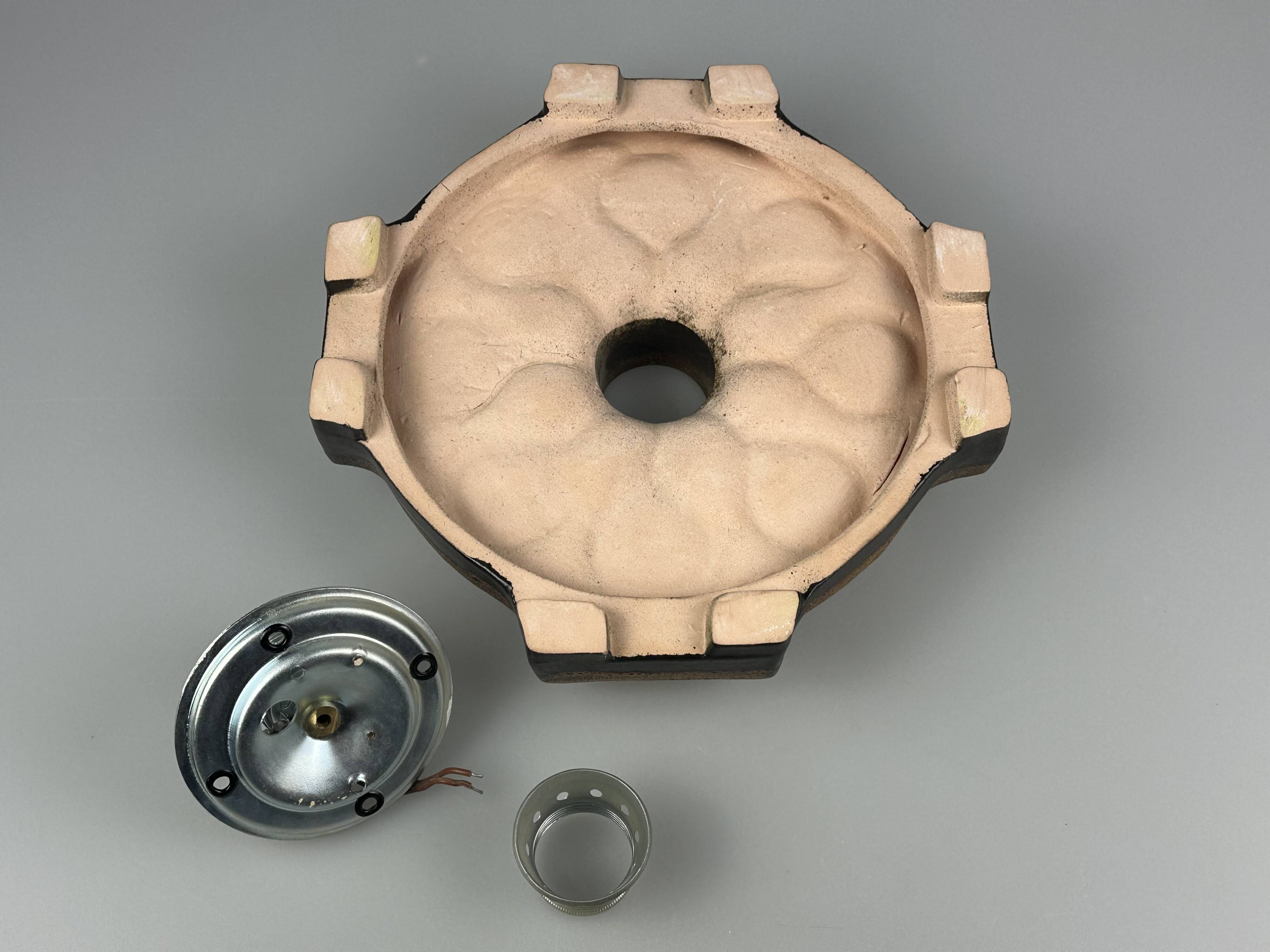 1960s/1970s Ceramic Wall Sconce, Mid-Century Space Age Design