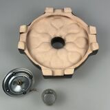 1960s/1970s Ceramic Wall Sconce, Mid-Century Space Age Design