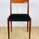 German Lübke vintage black chairs - 4 pieces - great set