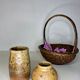 Small speckled sandstone pot
