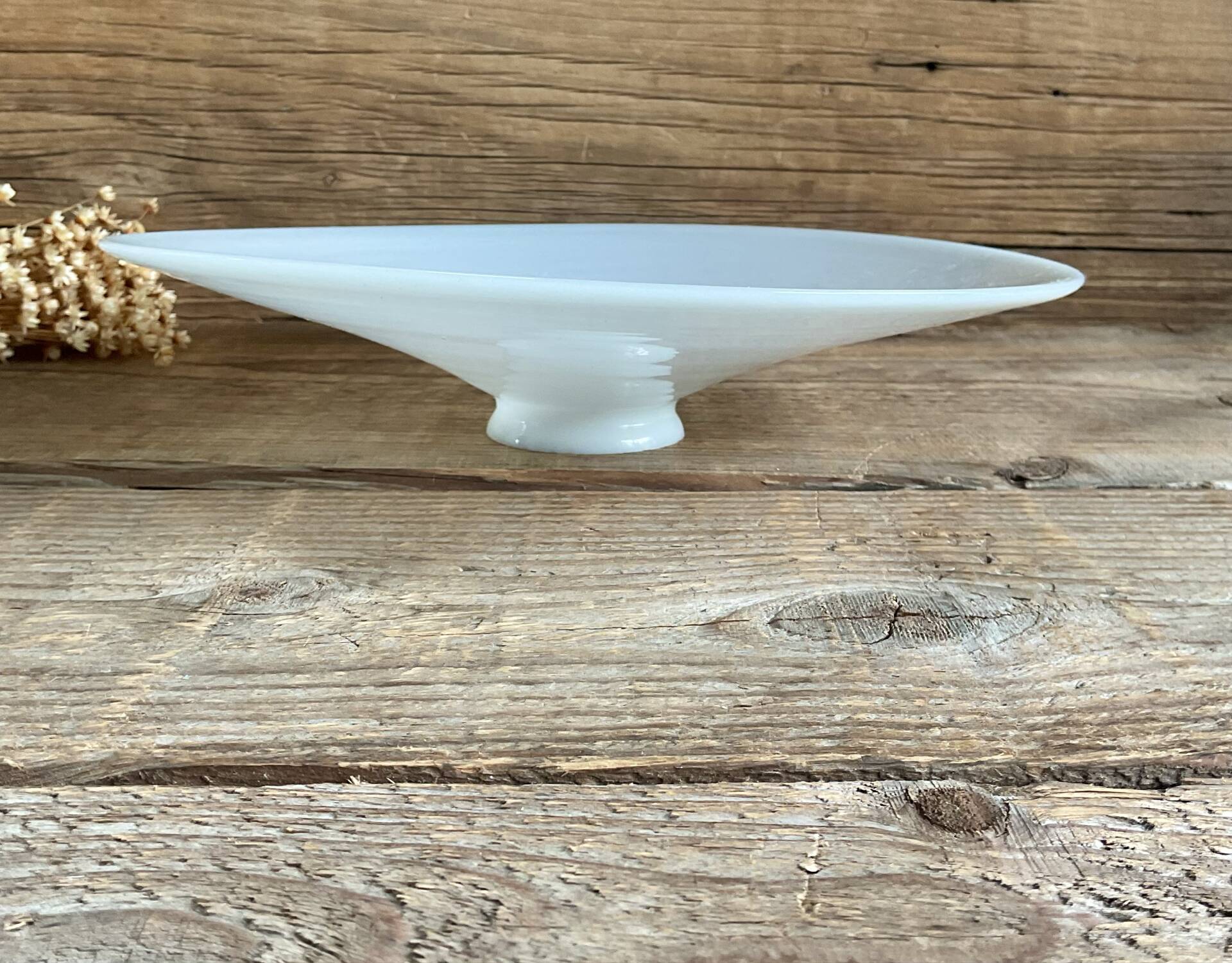 Suspension en opaline blanche