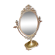 Brass table mirror psyche