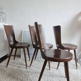 Set of 4 Scandinavian chairs from the 1960s.