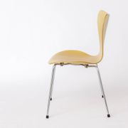 Arne Jacobsen Chair 3107 (Series 7), Beechwood Shell, Chrome Legs, Danish