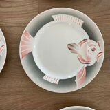 Service d’assiettes vintage