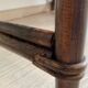 Vintage bamboo and wood rattan desk