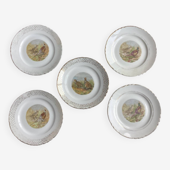 Lot de 5 assiettes plates Moulin des Loups