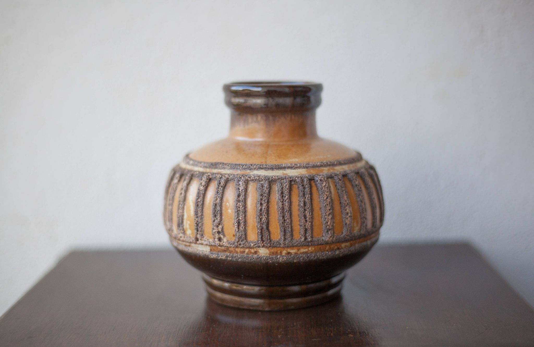 Strehla 1421 ceramic vase, vintage vase, fat lava vase, collection, interior decoration, 60's
