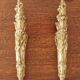 2 ornaments and an antique bronze pediment