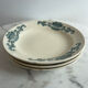Set of 3 Longchamp Lutèce deep plates in ironstone.