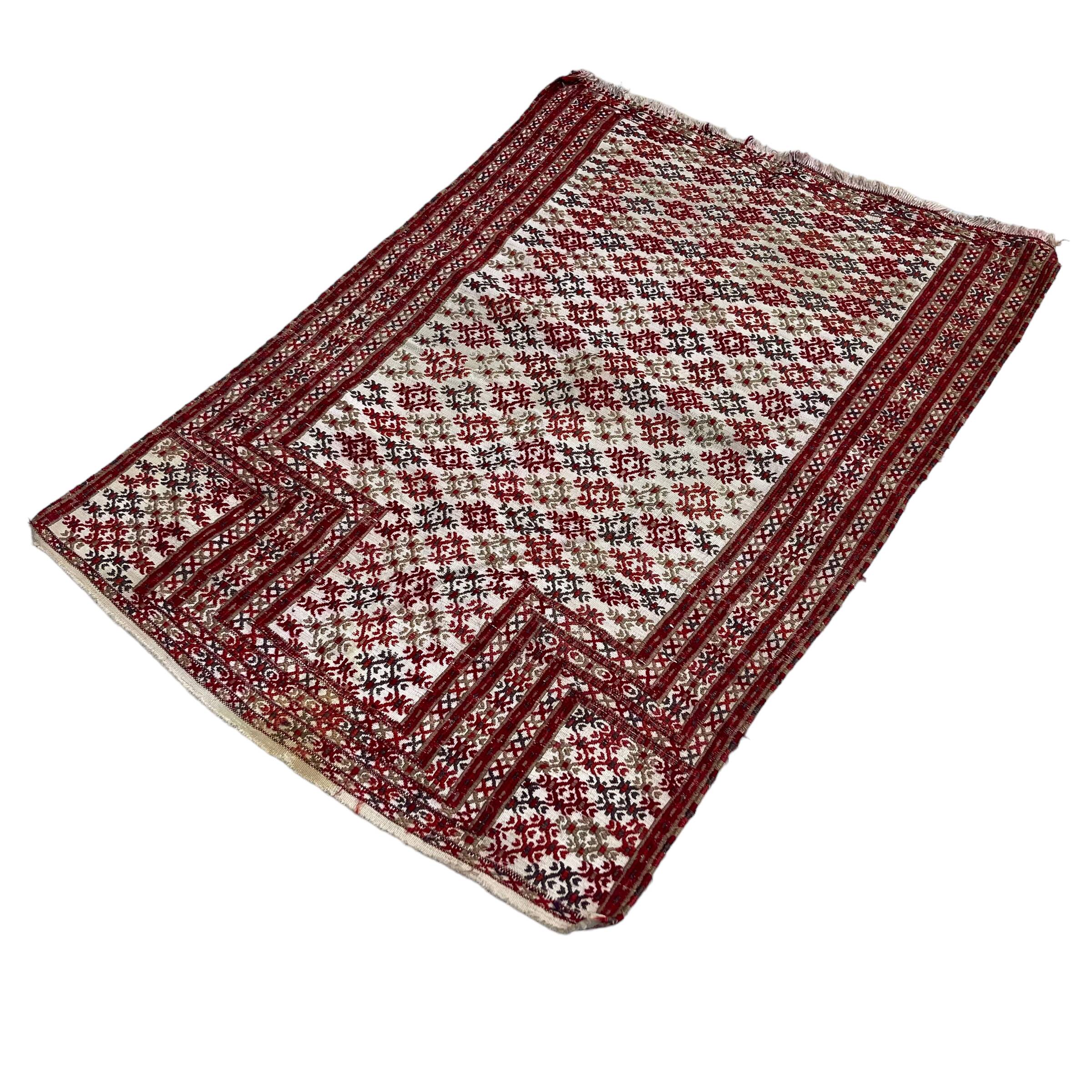 Vintage turkish cicim  rug, 105 x 70 cm