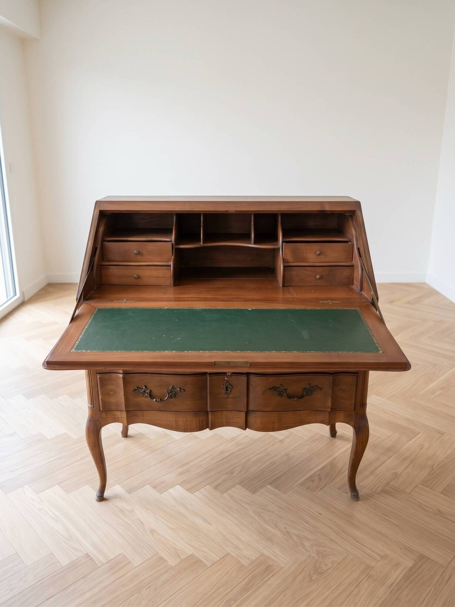 Bureau secrétaire style Louis XV en bois