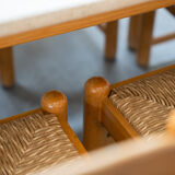 Table vintage Hank Lowenstein Padua et 6 chaises, des années 70