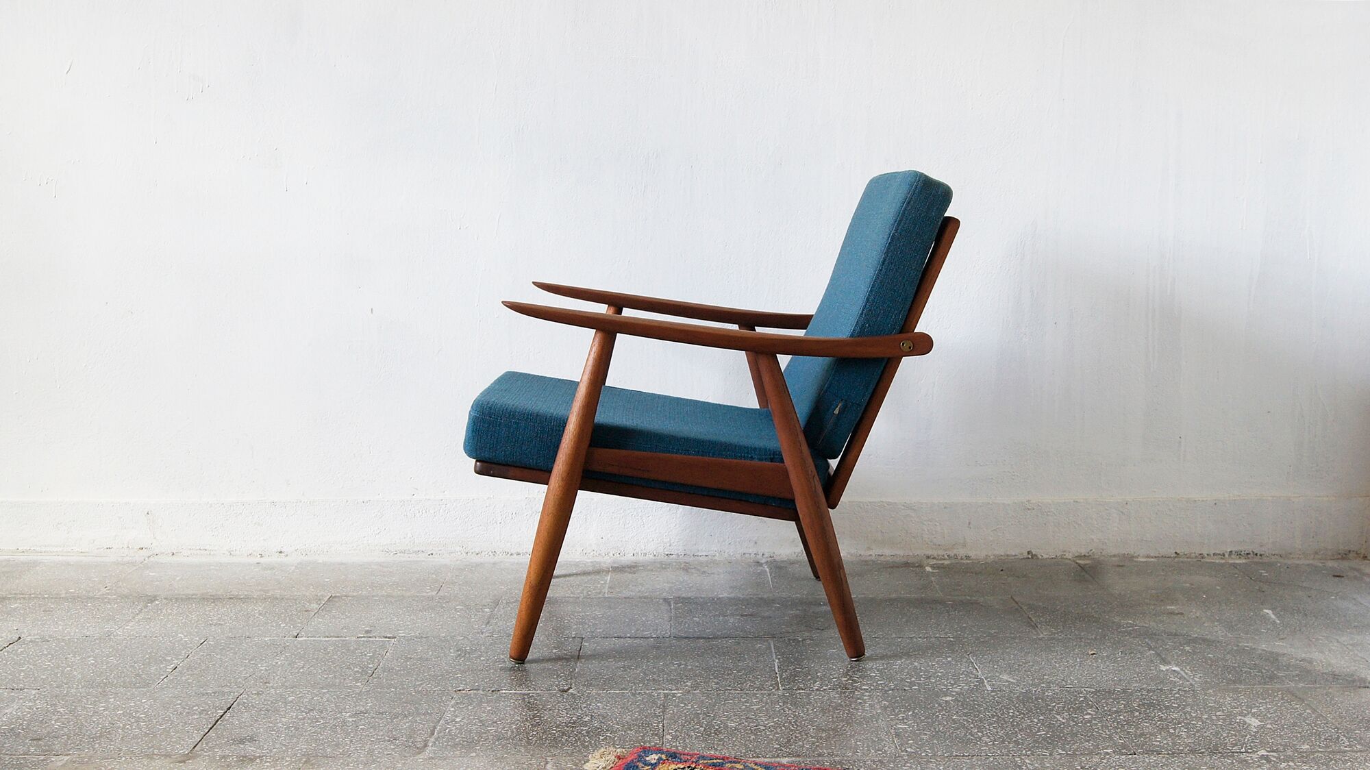 Scandinavian GE270 Lounge Chair in Solid Teak by Hans Wegner for Getama, 1960s