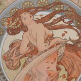 Alphonse Mucha: The Arts, Dance, signed lithograph