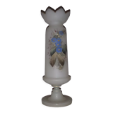 Vase verre opaline émaillé