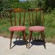 Chairs with splayed legs, vintage models