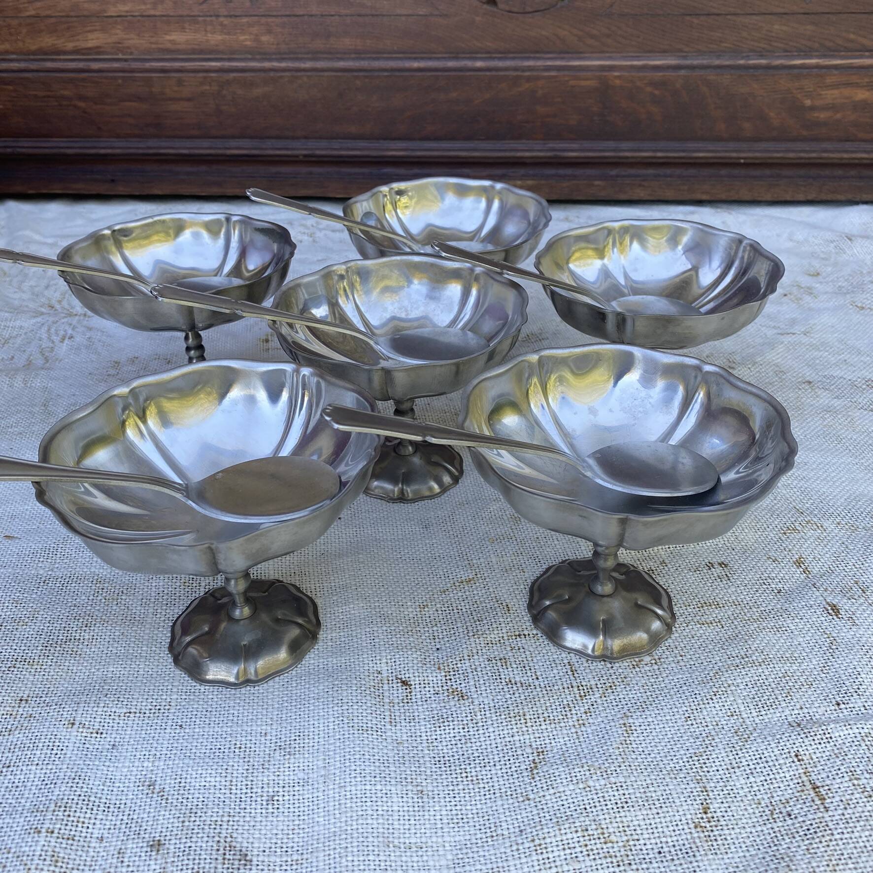 Coupes à glaces en inox mat Jean Couzon