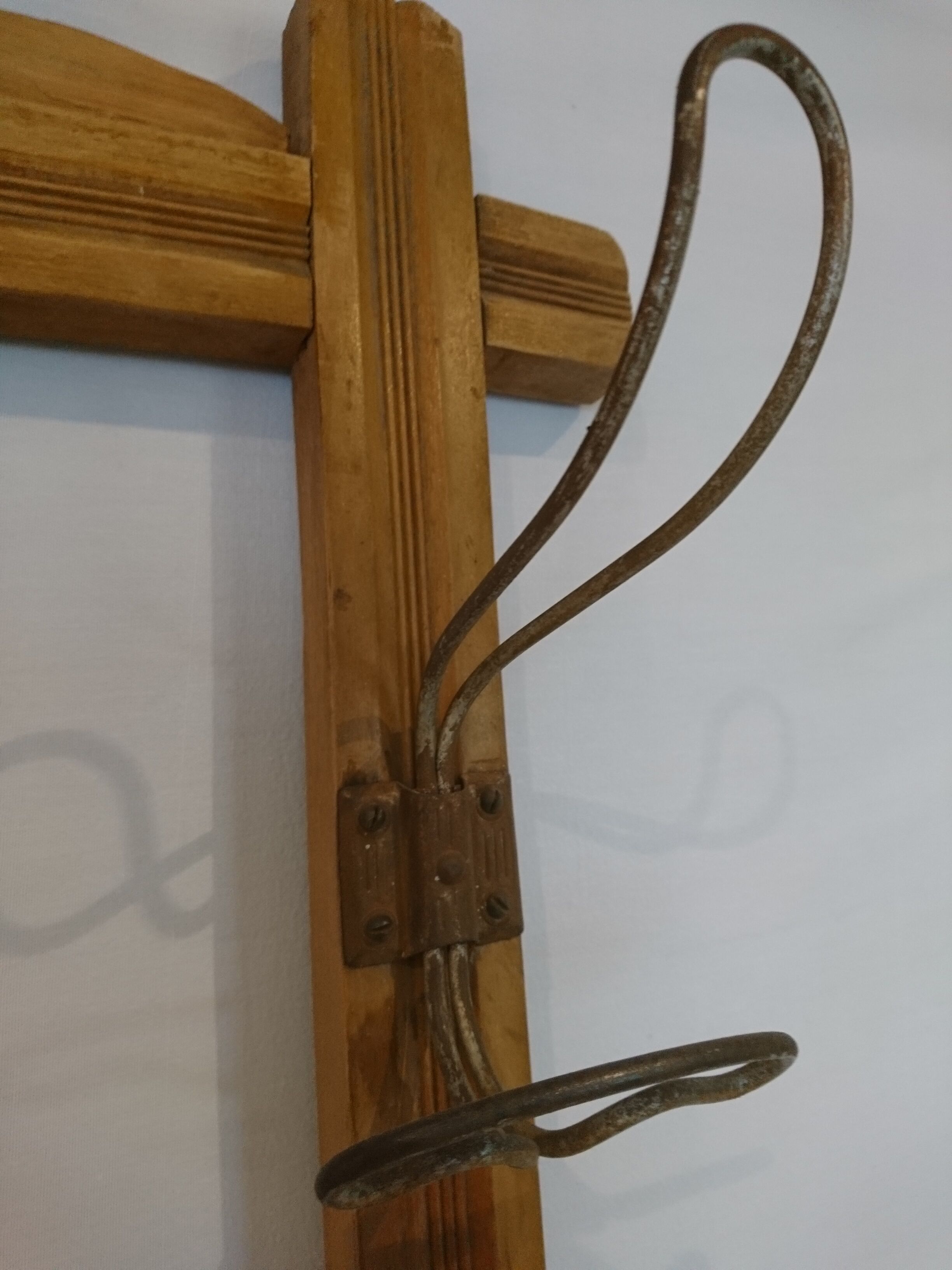 Porte manteau Art déco avec miroir biseauté