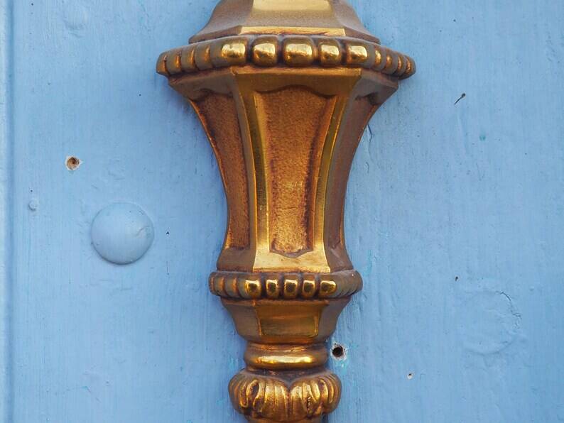 French Bronze Wall Sconces: Pair of 2-Branch Lights, C1950s