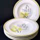 6 deep plates from Badonviller earthenware FB