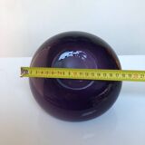 Vase verre bicolore parme