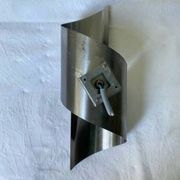 Brushed stainless steel wall light by Oxar France