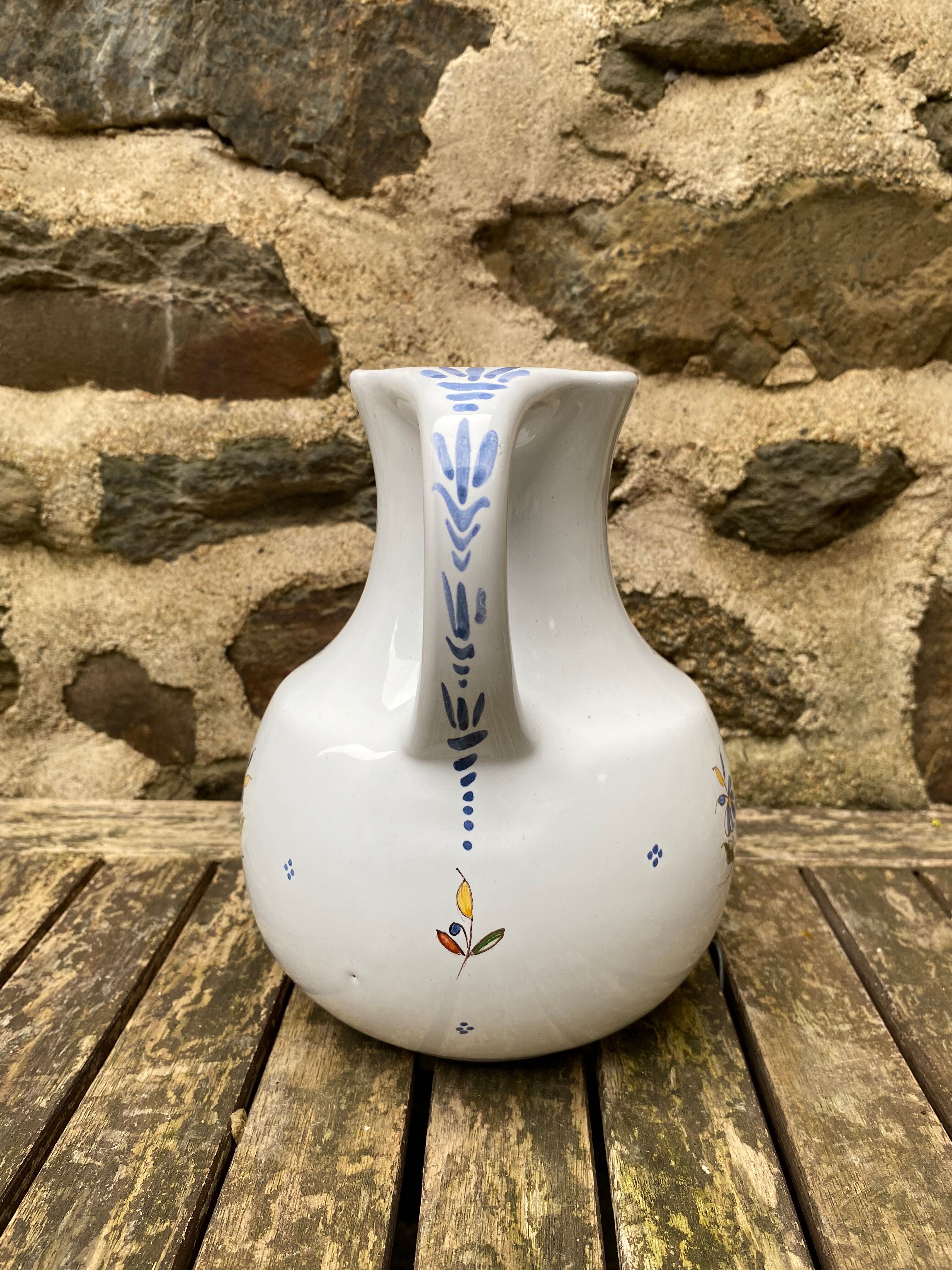 Pitcher handmade décor Rouen