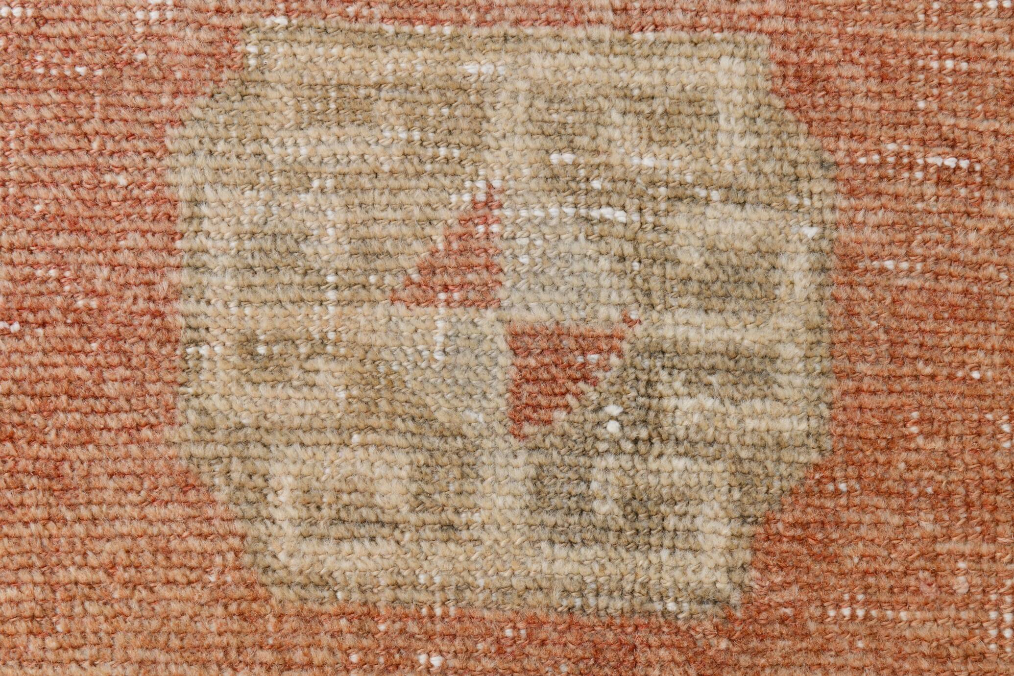 3x12 Vintage Oushak Runner Rug, Antique Rug, Hallway Runner Rug, 82x365Cm