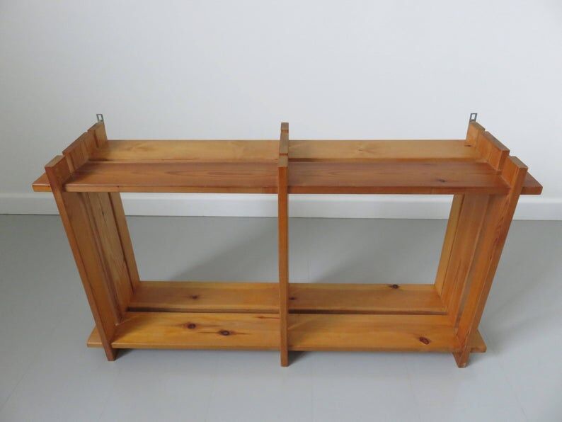 Scandinavian solid wood shelf 60 70s