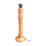 Vintage wooden twist lamp foot