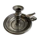 Tin candlestick with extinguisher