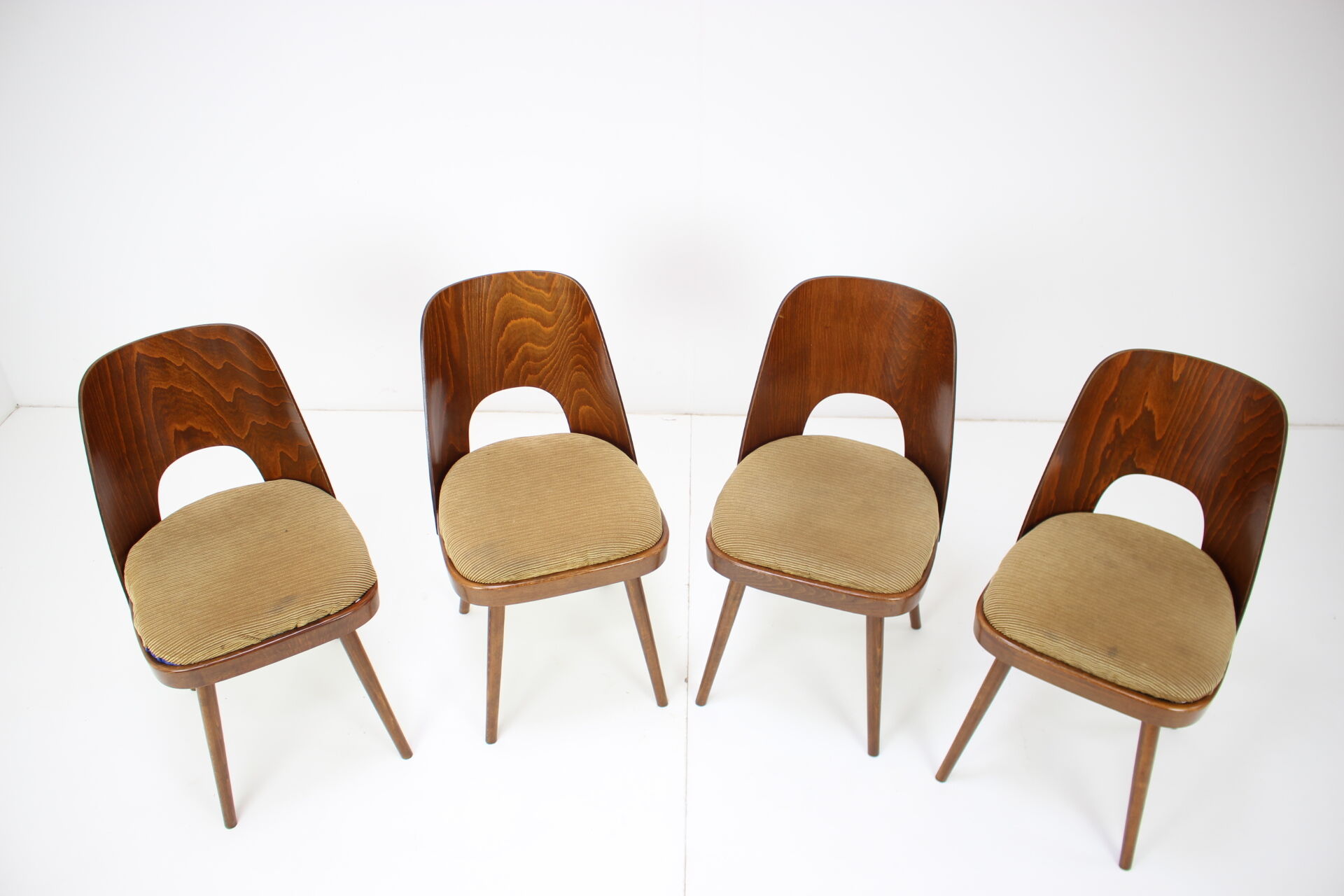 Set of Four Dining Chairs Designed by Oswald Haerdtl, 1960s.