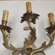 Magnificent Pair of French Antique Bronze Three-Light Acanthus Wall Sconces