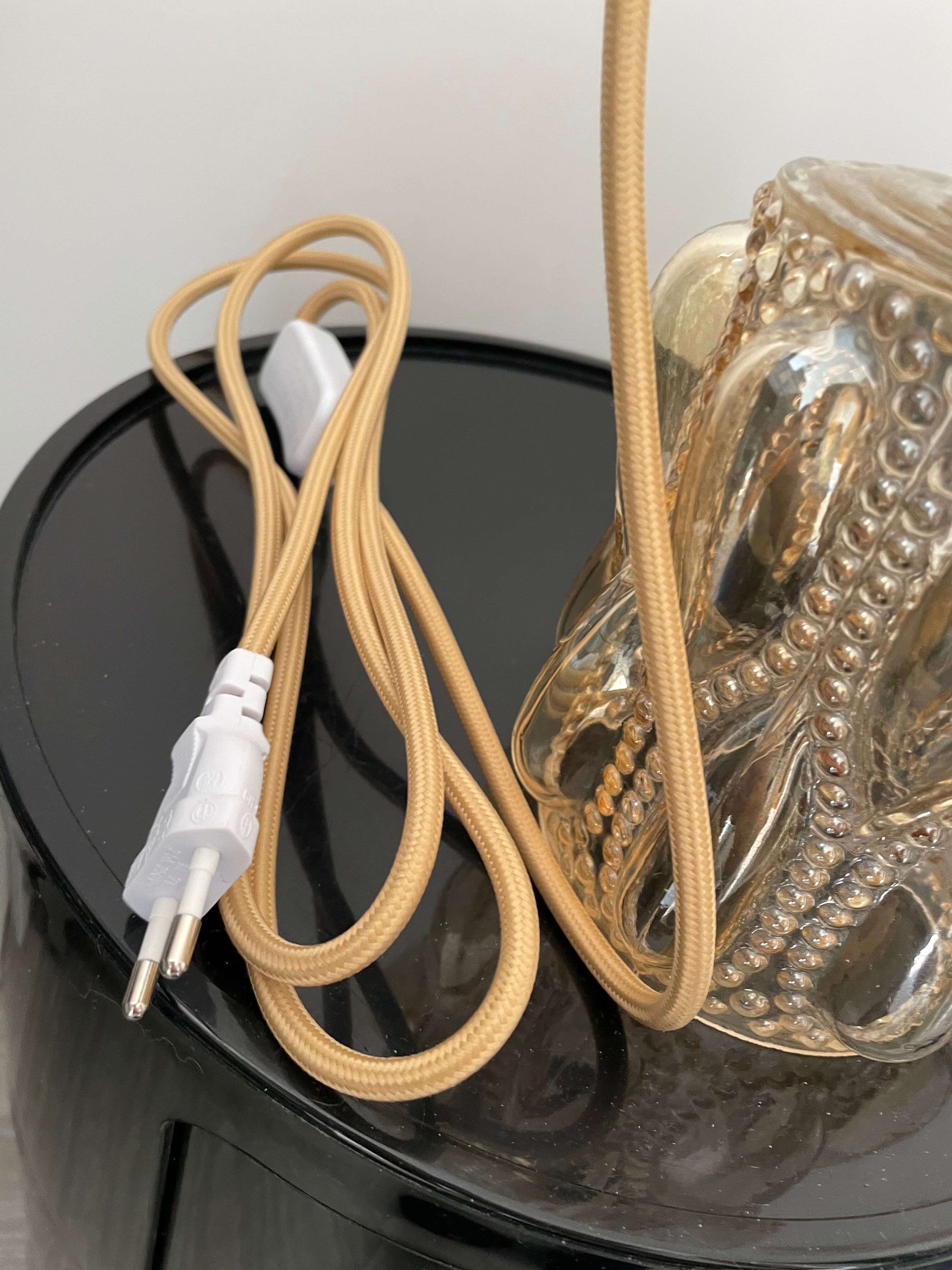 Vintage amber glass walker