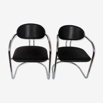 Pair of chairs , Italy 1980s