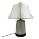 Murano glass table lamp Visa G Luce opaline modernist design from the 90s.