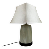 Lampe de table en verre de Murano Visa G Luce opalin design moderniste années 90