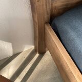 Brutalist Aranjou elm bed