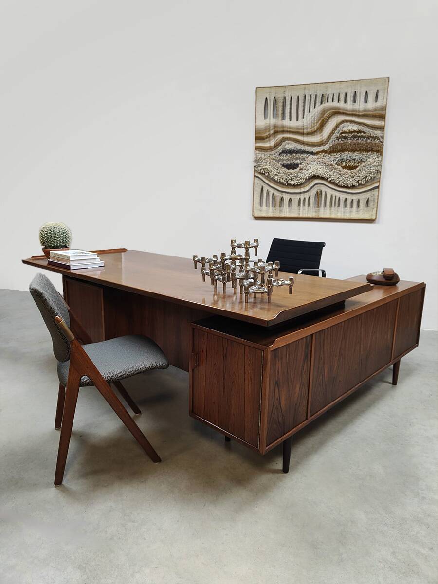 Rare vintage design executive desk Arne Vodder for Sibast model 209