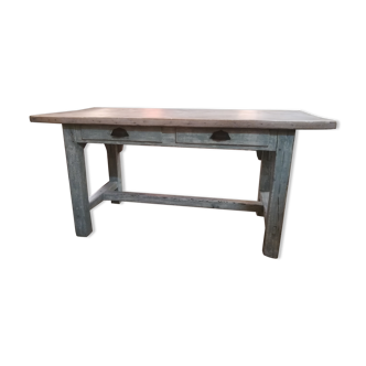 Patinated farm table