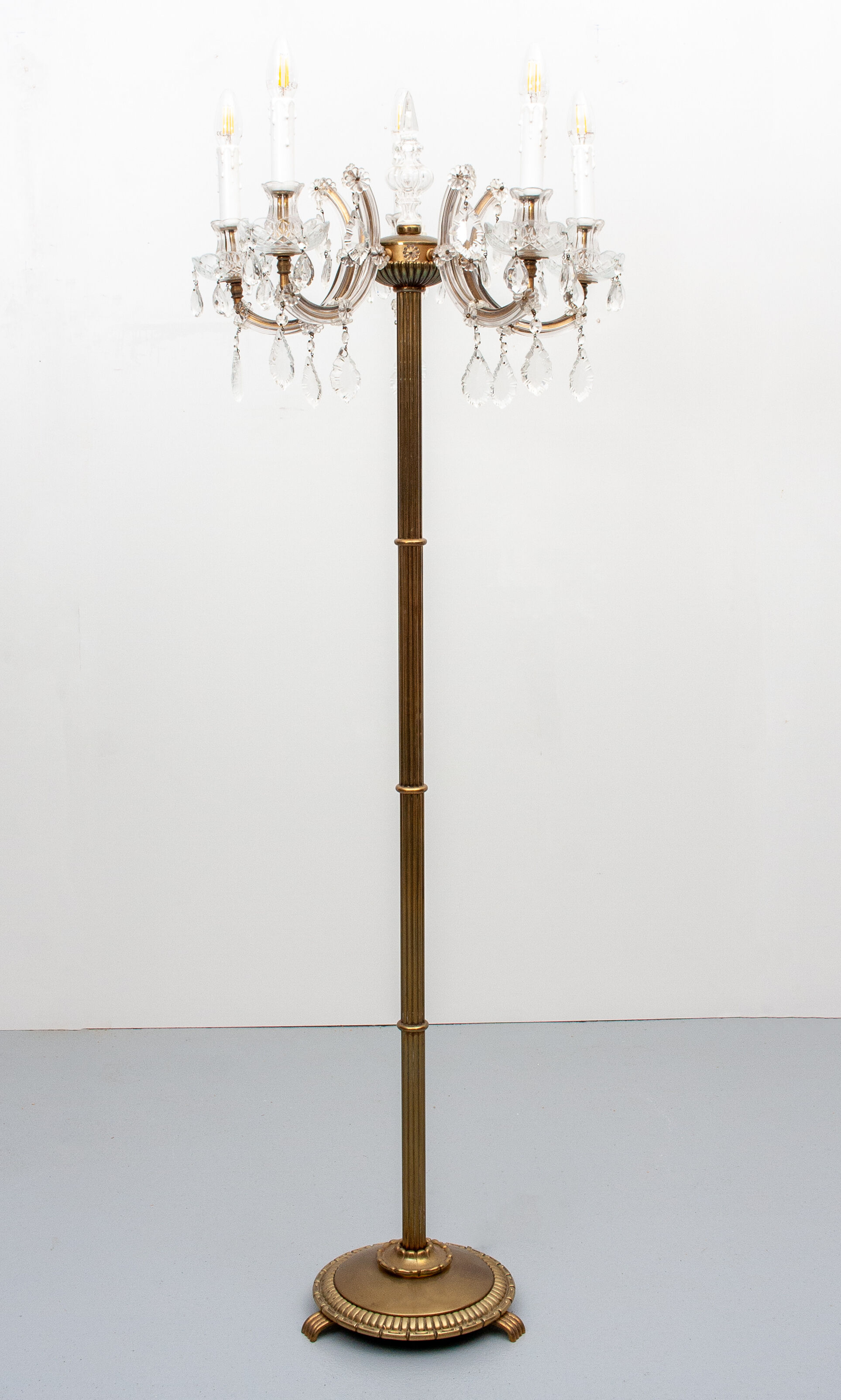 Louis XV style floor lamp, 1960s, France