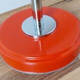 Orange standing ashtray with shelf