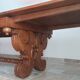 Rocaille table in carved solid oak