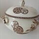 Antique ironware soup tureen – “Marguerite” decor, Grand Dépôt Paris