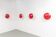 Set of 4 wall lights model 232 design Bruno Gatta, Stilnovo Italy 1960s