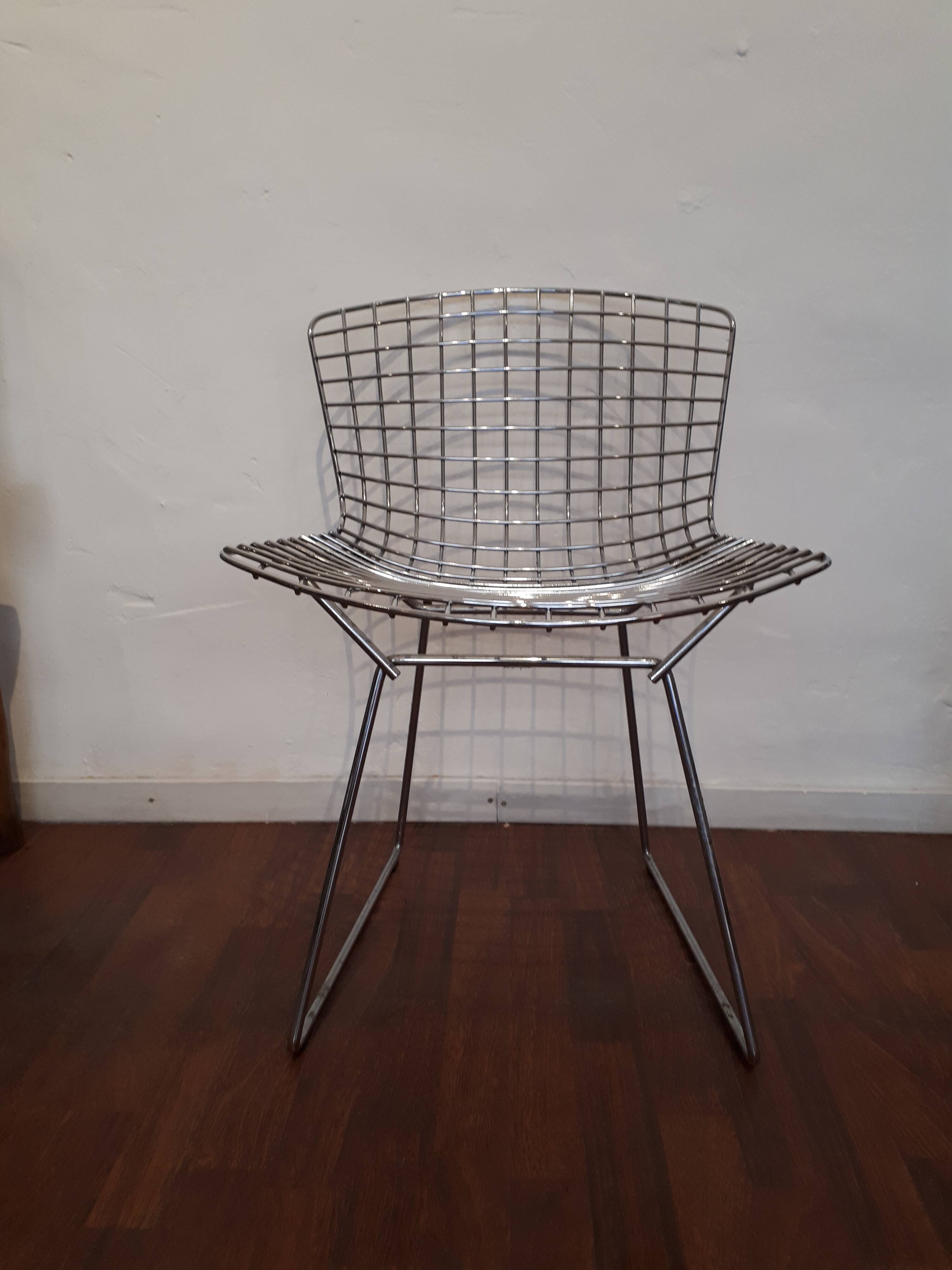 Chair "wire" Harry Bertoia ed.  Knoll chrome